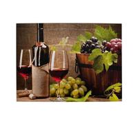 Glasses Of Wine With Wine Bottle And Grapes,500 Pieces Puzzles for Adults-Wooden Jigsaw Puzzle for Adults Elderly