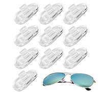 Glasses Pads Nose Spectacle Nose Pads Glasses Push in Silicone Nose Pads Anti-Slip Sunglass Pad Glasses Silicone Nose Pads Spectacle Pads Slip on Nose Pads for Glasses Sunglasses, 5 Pairs