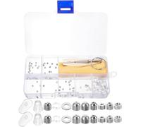 Glasses Repair Kit with 120pcs Assorted Metal Eyeglass Screws Nuts Set for Spectacles Frame Repair, Sunglasses Accessories Replacement