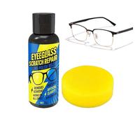 Glasses Scratch Remover, Cleaning Paste With Sponge - Quick Polishing Kit For Glasses Scratch - For Windshield Camera Screen Car Phone Watch Tablet Driving