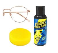 Glasses Scratch Remover, Cleaning Repair Paste, Eyeglass Lenses Scratch Remover Kit, for Spectacles, Sunwear, Clock Crystal, Use for Daily Care, Weekend Fix, Business Trip