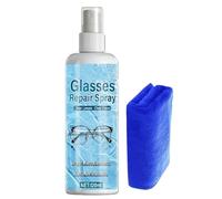 Glasses Scratch Remover - Clear 100ml Towel Polishing Cleaner, Glasses Scratch Abrasive Spray, Professional Formula to Restore Clarity | Effective Lens Care for Mirror Wind Shield