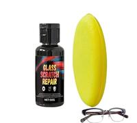 Glasses Scratch Repair,50g Eyewear Yellowing Cleaner | with Sponge Sunglasses Scratch Remover - for Oxidation Marks Foggy Discoloration Clarity Daily Wear Resin