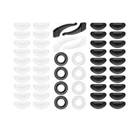 Glasses Silicone Antislip Set Eyewears Retention Kits with Ear Hooks Nose Pad for Glasses Secure Hold Student Reading Use Glasses Ear Grip Nonslip Kits
