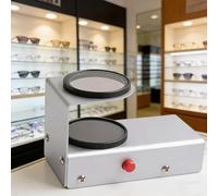 Glasses Stress Tester, Handheld Optical Polariscope with LED Light, Crystal Lens Detector, Type-C Charging for Optical Store Use, Polarized Stress Meter