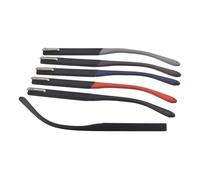 Glasses Temple Leg 2pairs TR90 Glasses Flex Hinge for Repair Broken Rod Replacement Spring Memory Eyeglasses Leg TR006(Black Red)