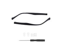 Glasses Temples 1 Pair Eyeglasses Temple Arm Single Tooth Double Replacement Leg Repair Eyewear Accessories(Black-A)