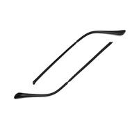 Glasses Temples 1 Pair Glasses Metal Replacement Leg Eyeglasses Temple Arm Repair Eyewear Accessories(Black)