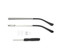 Glasses Temples 1 Pair Metal Eyeglasses Temple Arm Detachable Replacement Leg,Eyewear Spectacle Repair Accessories(A-Silver)