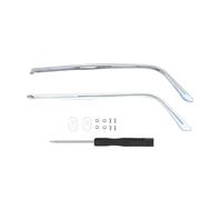 Glasses Temples 1 Pair Metal Eyeglasses Temple Arm Detachable Replacement Leg,Eyewear Spectacle Repair Accessories(B-Blue)