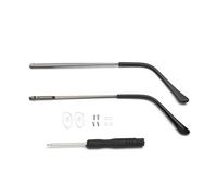 Glasses Temples 1 Pair Metal Eyeglasses Temple Arm Detachable Replacement Leg,Eyewear Spectacle Repair Accessories(A-Silver Grey)