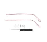 Glasses Temples 1 Pair Metal Eyeglasses Temple Arm Detachable Replacement Leg,Eyewear Spectacle Repair Accessories(B-Pink)