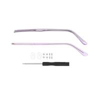 Glasses Temples 1 Pair Metal Eyeglasses Temple Arm Detachable Replacement Leg,Eyewear Spectacle Repair Accessories(B-Purple)