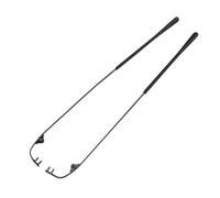 Glasses Temples 1pair(2pcs) Rimless Metal Glasses Temple Eyewear Repair Replacement(Grey)