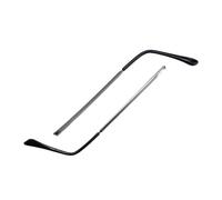 Glasses Temples 1Pair Metal Eyeglasses Temple Arm Replacement Leg Eyewear Accessories Spectacle Frame RepairTool(Dark Silver)