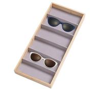 Glasses Tray Drawer - 6-Slot Wooden, Eyeglass Case, Protective Design | Storage Organizer for Unisex Sunglasses, Fashion Eyewear, Reading Glasses, Home, Office, Vanity, Bedroom, Travel, Accessories