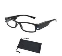 Glasses With Lights,200% Magnifying Glasses with Lights LED,Magnifying Glasses For Close Work,Wearable Glasses with Lights Magnifier for Craft and Jewelle (With Glasses Bag)