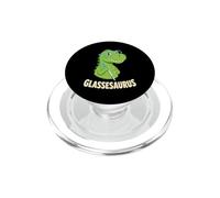 Glassesaurus Dinosaur Glasses Blind Cane PopSockets PopGrip for MagSafe