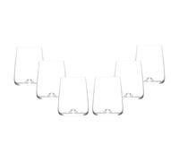 Glasshop Tumbler Glasses - Pack of 6, 590ml Stemless Wine Glass Set - Ballon Tumbler for Gin & Tonic - Perfect for Water, Whiskey, Juice & Cocktails - Dishwasher Safe.