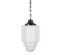 Glasshouse Nickel Art Deco Hallway Pendant Light - Se Home