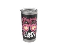 Glassing Till Last Light Bow Hunting Archery Stainless Steel Insulated Tumbler