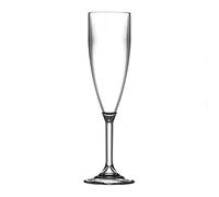 Glassjacks Ltd - Polycarbonate Champagne Glasses, 12 Pack | Catering Quality Plastic Glassware - Reuse Over 1000 of Times | Virtually Unbreakable - Tough Polycarbonate