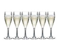 Glassjacks Ltd Premium Plastic Champagne Flute - Epernay | Reuse 1000's of Times | Virtually Unbreakable - Tough Polycarbonate (Pack of 6)