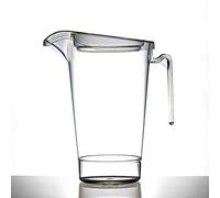 Glassjacks Ltd - The Glassware and Glassware Storage Box Company Plastic Jug 4 Pint with Lid, Stacking | Pimms Jug | Virtually unbreakable - Quality Catering Products
