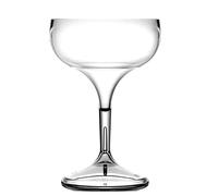 Glassjacks Plastic Coupe Cocktail Champagne Glasses - Unbreakable Reusable Polycarbonate (Pack of 12), Transparent