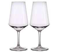 Glassjacks Premium Plastic Large Wine Glasses - 20oz - Unbreakable Reusable Polycarbonate Plastic (Pack of 2), Transparent