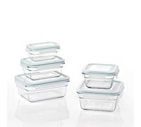 Glasslock Oven and Microwave Safe Glass Food Storage Containers 10 Piece Set
