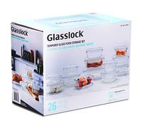 Glasslock Oven and microwave safe, tempered glass, 26-piece set