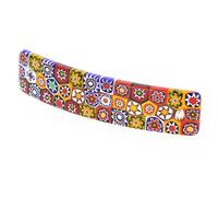 GlassOfVenice Murano Glass Color Splash Millefiori Hair Clip