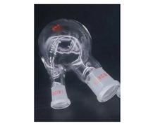 Glassware Labware 10/25/50/100/150/250ml #14#19#24#29 Central/Branch Joint 2-neck Round Bottom Lab Glass Flask(10ml J 19-26 19-26)