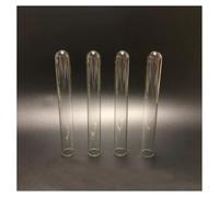Glassware Labware 100 Pieces/pack 10x75mm Tube U-shape Bottom Small Laboratory Glass Tube
