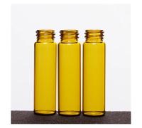 Glassware Labware 100 Pieces/pack V34 Sample Bottle With Threaded Port 15-425 No Cover Capacity 8mL Transparent/Brown(V344004)
