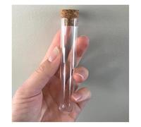 Glassware Labware 100pcs/pack 18x105mm Plastic Test Tube With Cork Stopper U-shape Bottom Laboratory Tubes