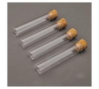 Glassware Labware 10pcs/lot Lab 20x100mm Thickened Glass Flat Bottom Test Tube With Cork Stopper For Laboratory