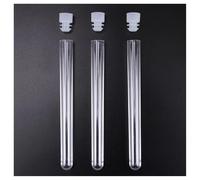 Glassware Labware 10PCS Transparent Plastic Tubes Vials Sample Container Sample Tube With Cap For Lab