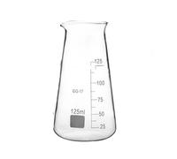 Glassware Labware 125ml Conical Three-corner Beaker Laboratory Borosilicate Triangle Transparent Glass Beaker With Spout