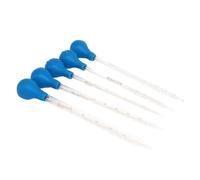 Glassware Labware 1ml-10ml Glass Graduated Pipette with Rubber Bulb Lab Chemistry Dropper Dispensing(1ml)