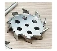 Glassware Labware 1pcs DIA 50mm To 180mm Stainless Steel Tooth Type Dispersion Stirring Plate With Hole Lab Stirrer Rod With Nut(130mm Type-1)