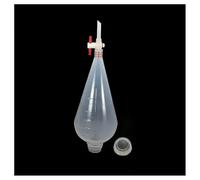 Glassware Labware 1PCS Lab 125ml 250ml 500ml 1000ml Shaped Plastic Separatory PP Funnel With PTFE Piston Laboratory(500ml type-2)