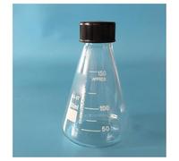 Glassware Labware 1pcs Lab 250ml To 1000ml Glass Conical Flask Triangle Flask With Black Cap For Laboratory(1000ml)
