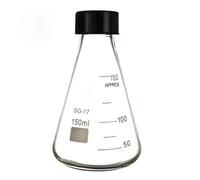 Glassware Labware 1pcs Lab 50ml To 1000ml Glass Conical Flask Triangle Flask With Black Cap For Laboratory(250ml)