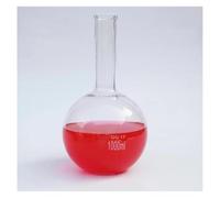 Glassware Labware 1PCS Lab Glass 100ml-2000ml Round/flat Bottom Long Flask For Laboratory Experiment(500ml round)