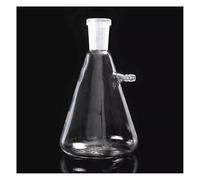 Glassware Labware 1pcs Lab Standard Ground Flask Triangular Filter Bottle With Nozzle Bottle 250ml/500ml/1000ml/2000ml(2000ml caliber 24mm)