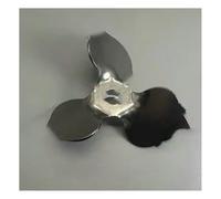Glassware Labware 1pcs Laboratory Diameter 40-120mm Stainless Steel 3-leaf Type Stirring Blade Paddle & Length 200-500mm Dispersion Rod(80mm Angle 45 blade)