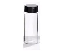 Glassware Labware 20pcs/lot 3ml 5ml 10ml 15ml 20ml 30ml 40ml 50ml (Clear/Brown) Glass Seal Bottle Reagent Sample With Plastic Lid Screw Cap(40ml clear)