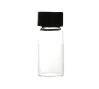Glassware Labware 20pcs/lot 3ml 5ml 10ml 15ml 20ml 30ml 40ml 50ml (Clear/Brown) Seal Bottle Reagent With Plastic Lid Screw Cap(3ml clear)